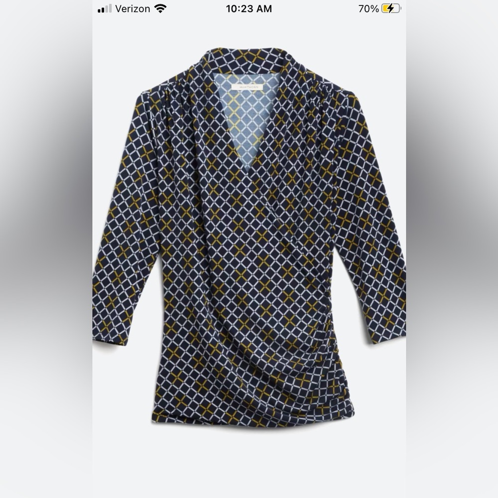 V-neck blouse by 41 Hawthorn